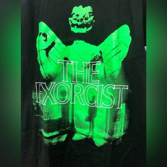 🦜The Exorcist Movie Black Cotton Graphic T-shirt - Picture 4 of 8